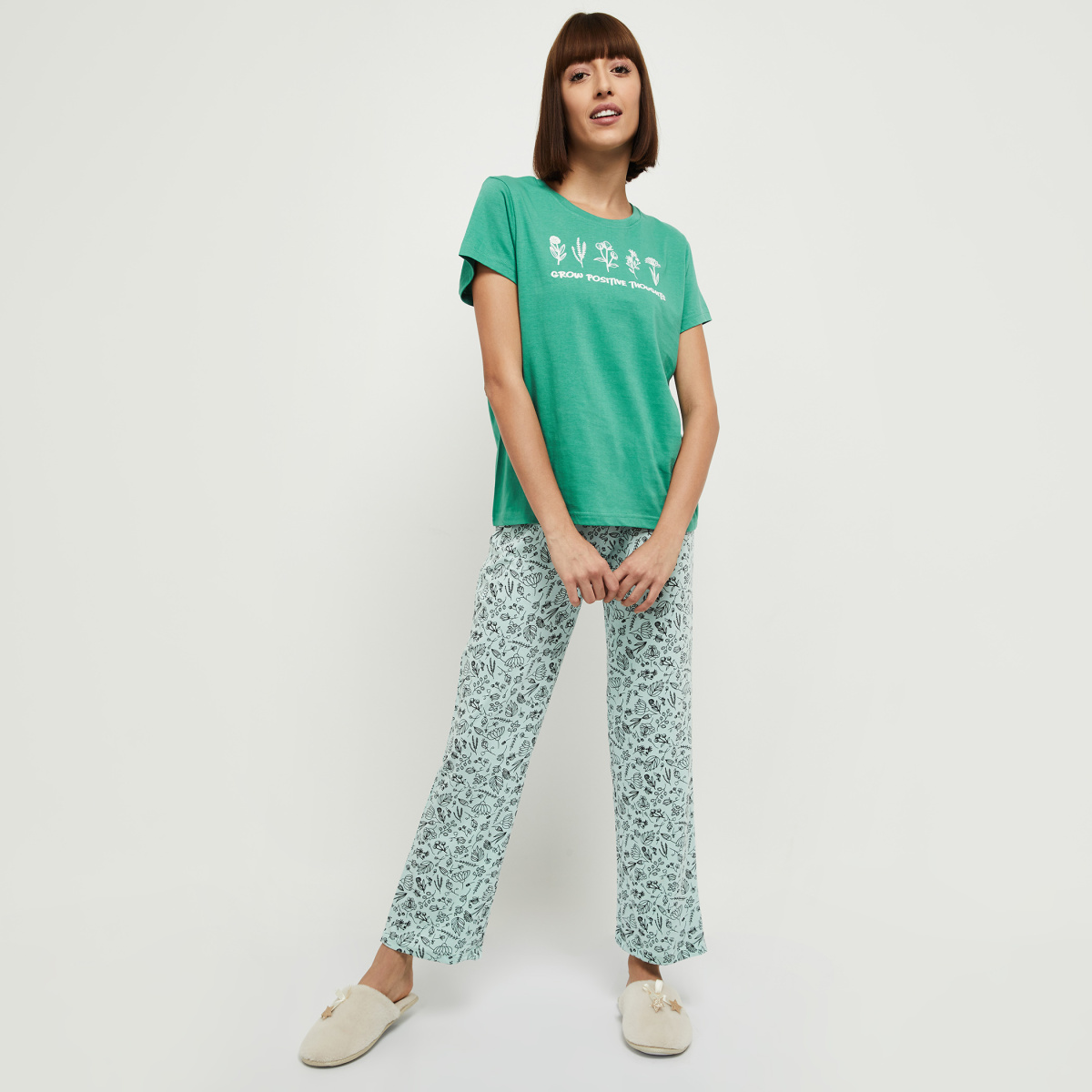 MAX Printed Lounge T-shirt with Pants