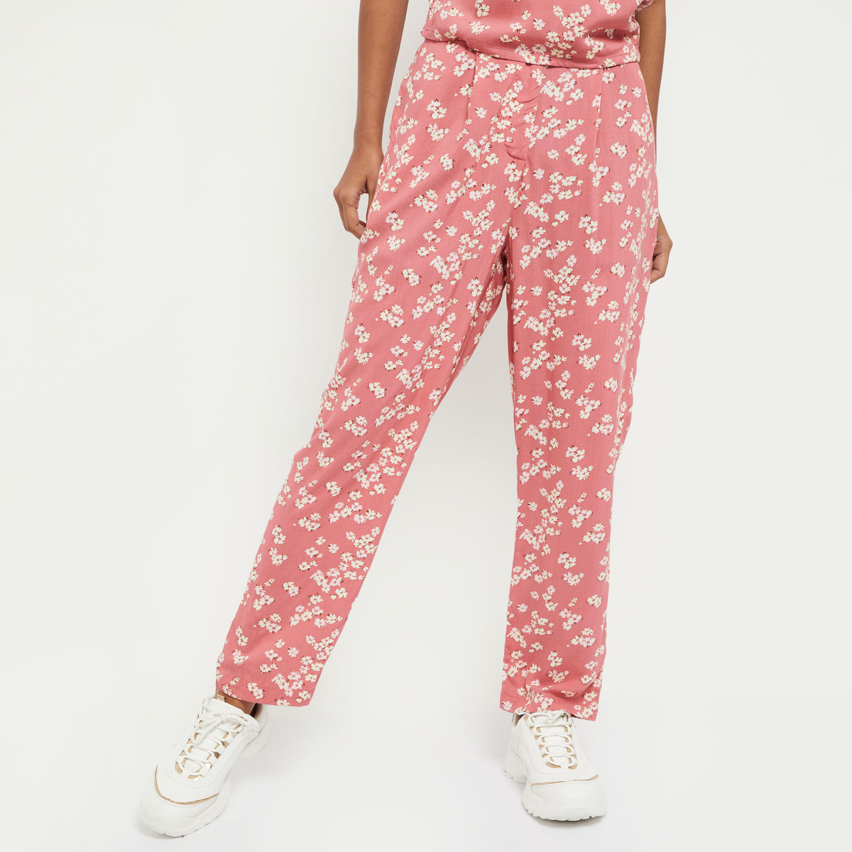 Buy Rose Blush Floral Trousers  Pants for Women by Forever New Online   Ajiocom