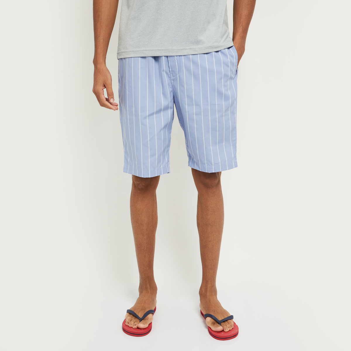 MAX Striped Woven Lounge Shorts