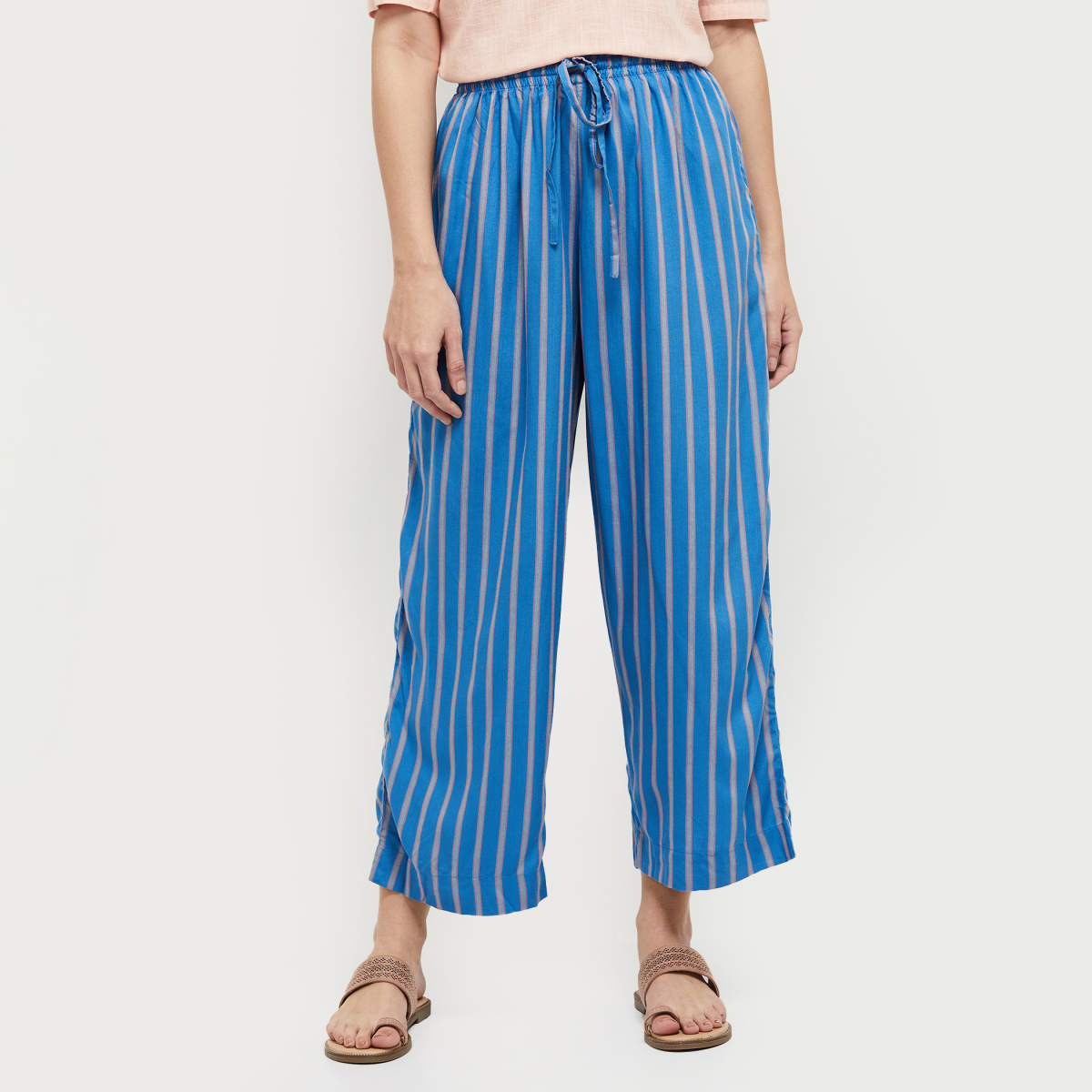 MAX Striped Flared Pants