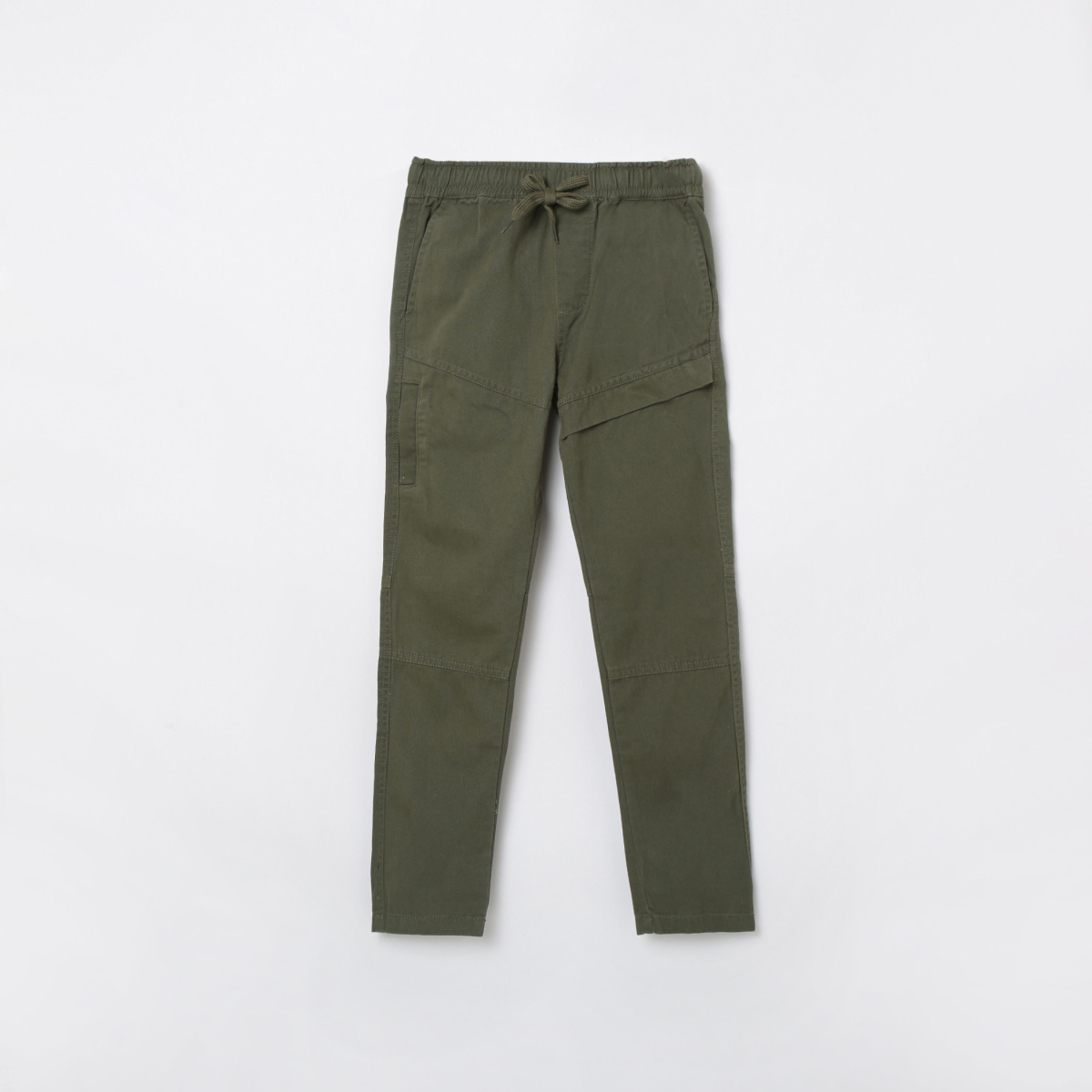 MAX Solid Full Length Woven Trousers