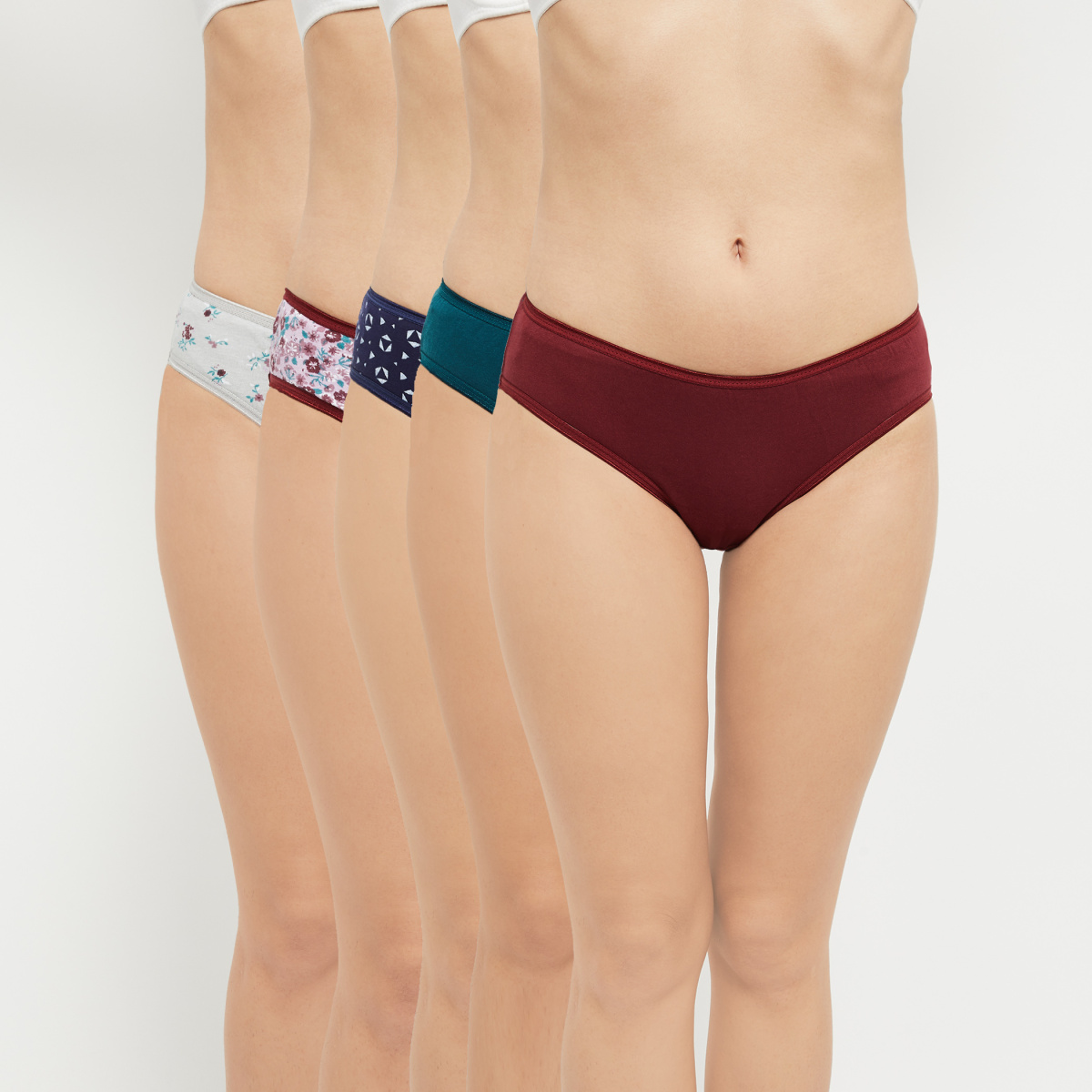 MAX Printed Hipster Panties - Pack of 5