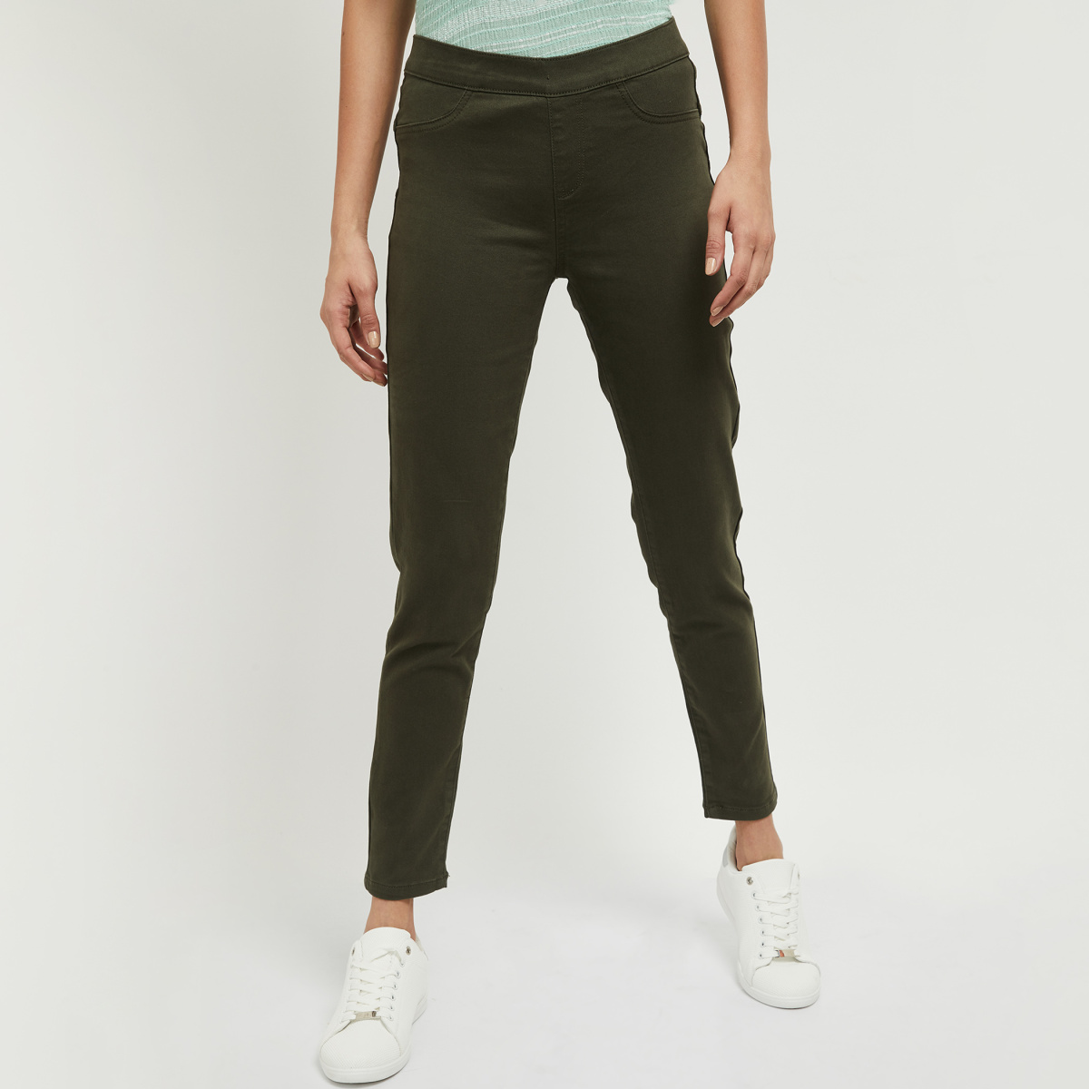 MAX Solid Elasticated Jeggings