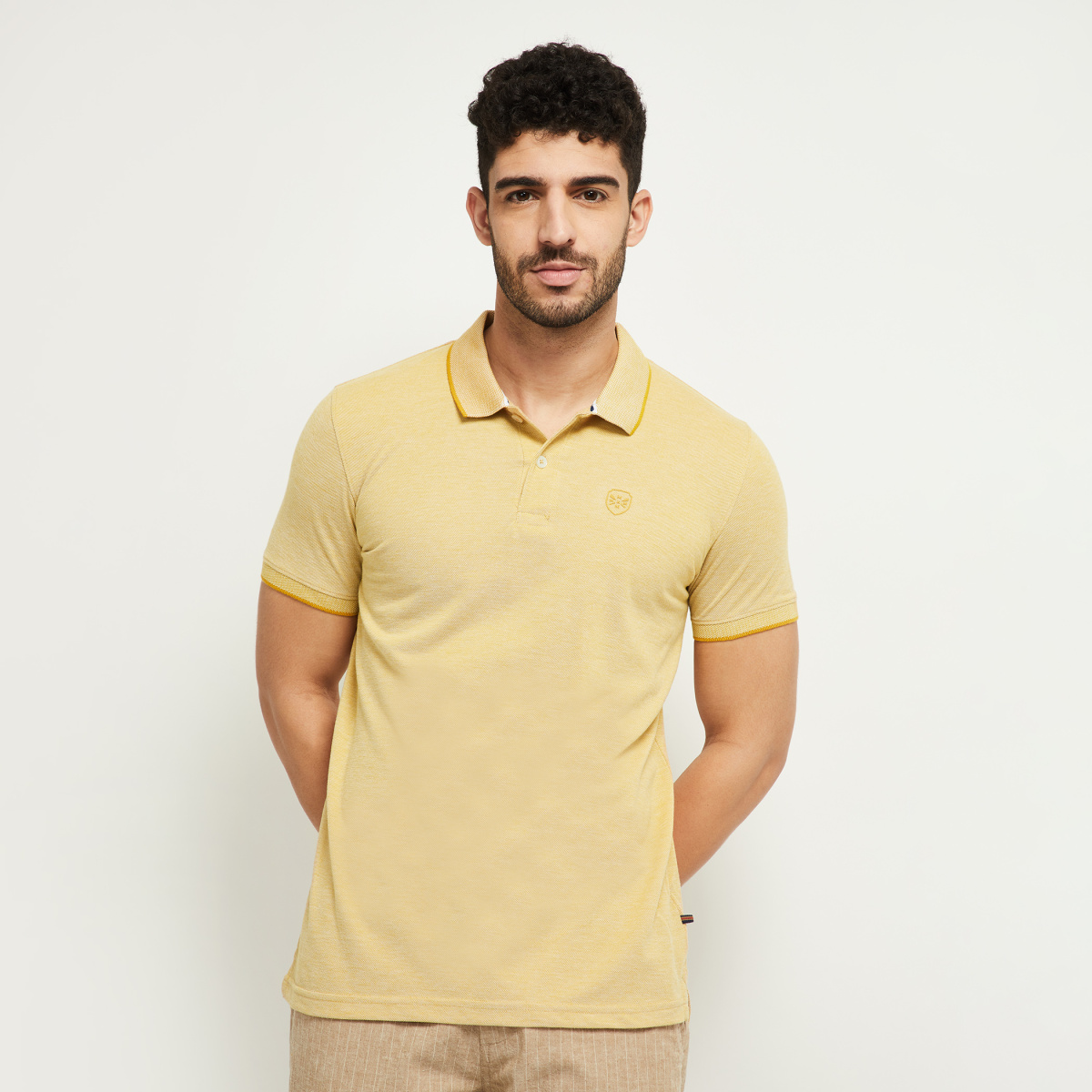 MAX Collared Polo T-shirt with Short Sleeves