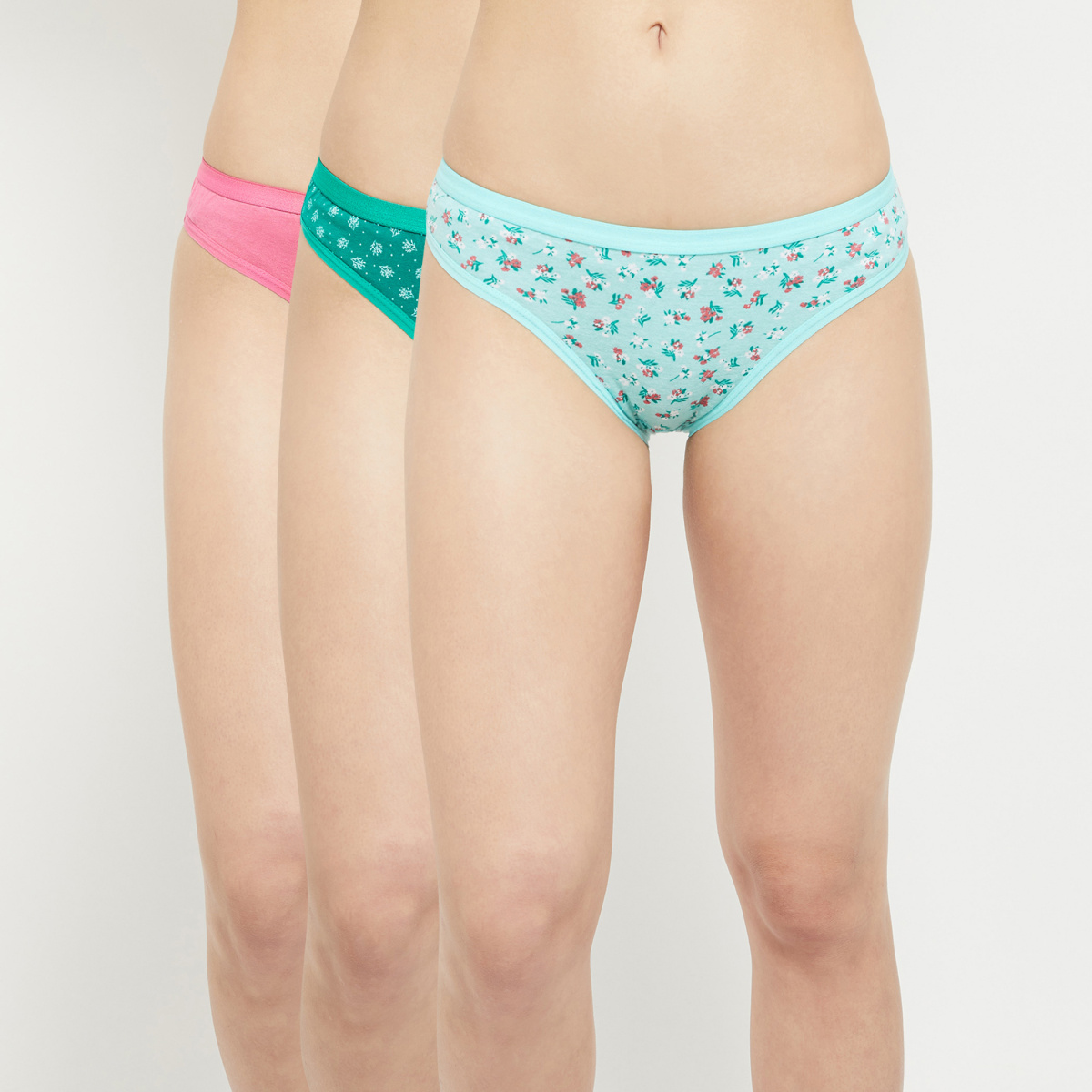 MAX Printed Elasticated Bikini Panty - Pack of 3