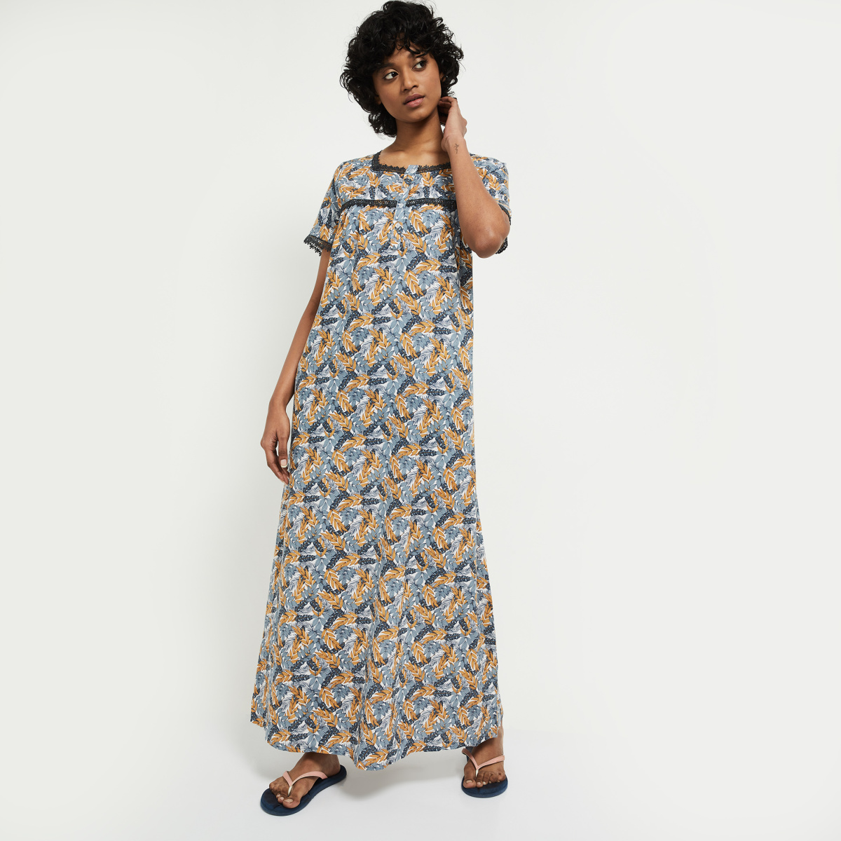 MAX Printed Night Gown