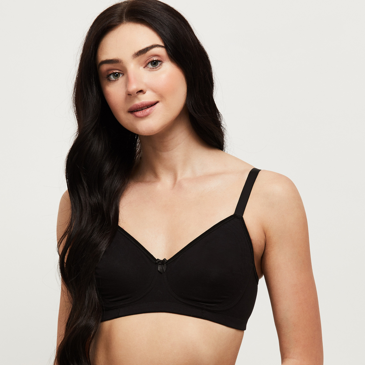 MAX Solid Non-Padded Encircled Bra Women Full Coverage Non