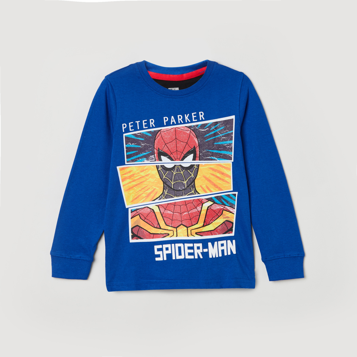 MAX Spiderman Print Crew Neck T-shirt