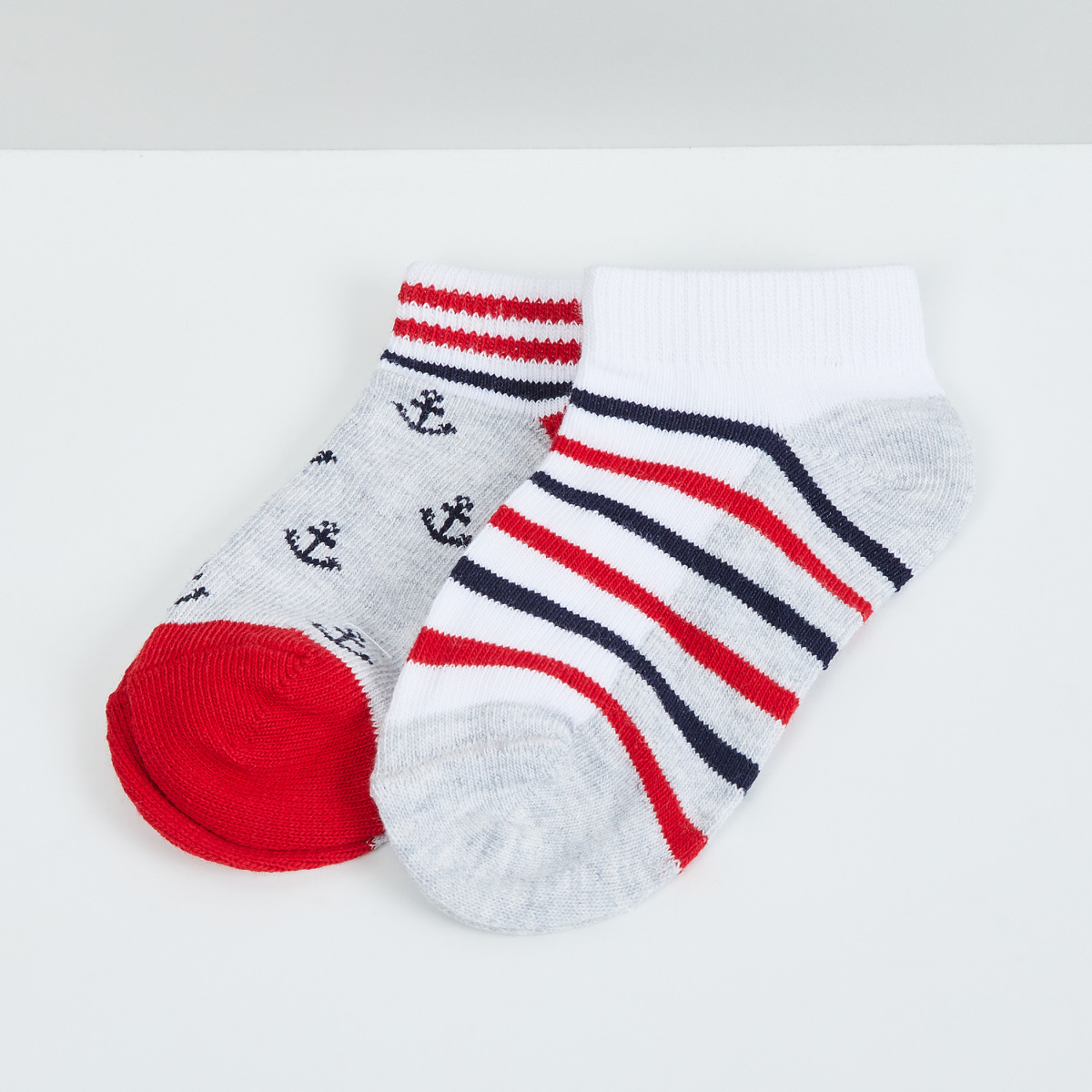 MAX Woven Design Socks- Set of 2