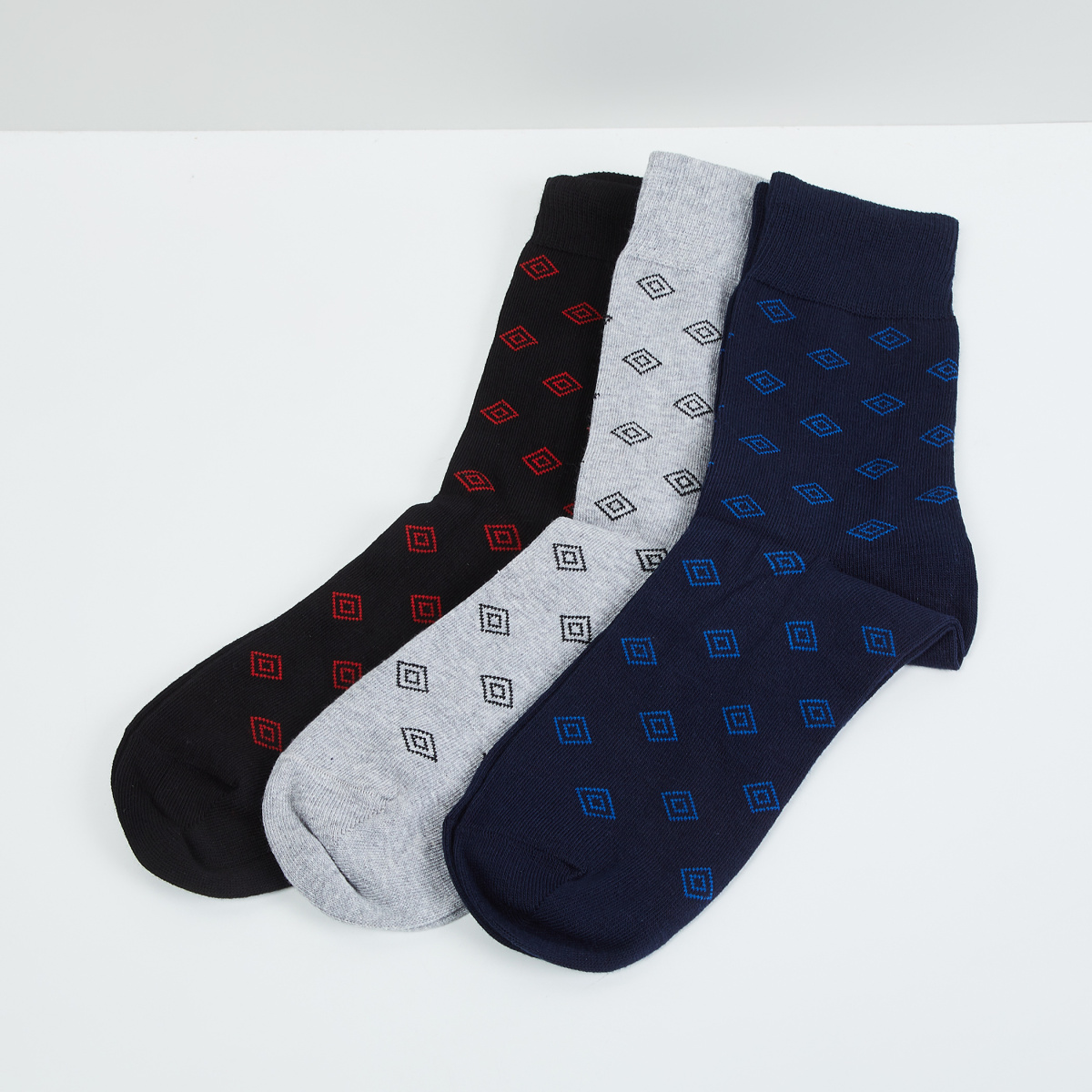 MAX Printed Calf Length Socks - Pack Of 3