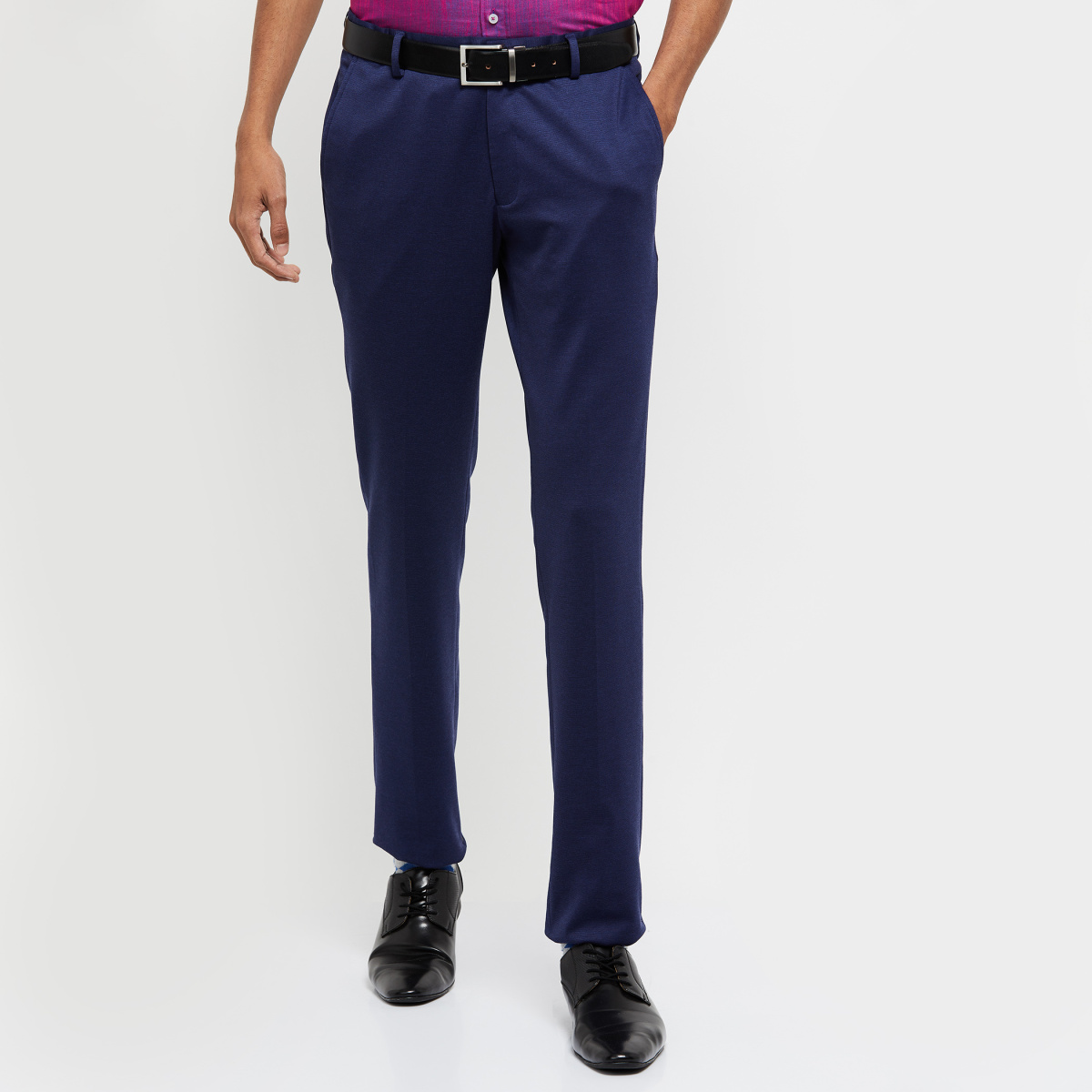 Buy Louis Philippe Grey Ultra Slim Fit Formal Trousers  Trousers for Men  1441884  Myntra