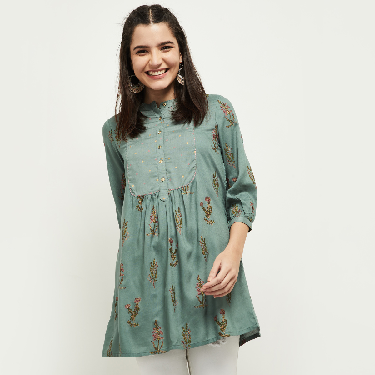MAX Printed Buttoned Tunic