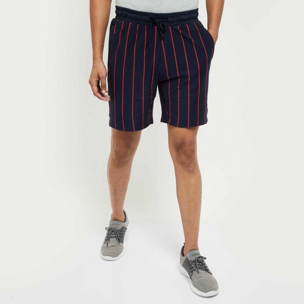 MAX Striped Elasticated Casual Shorts