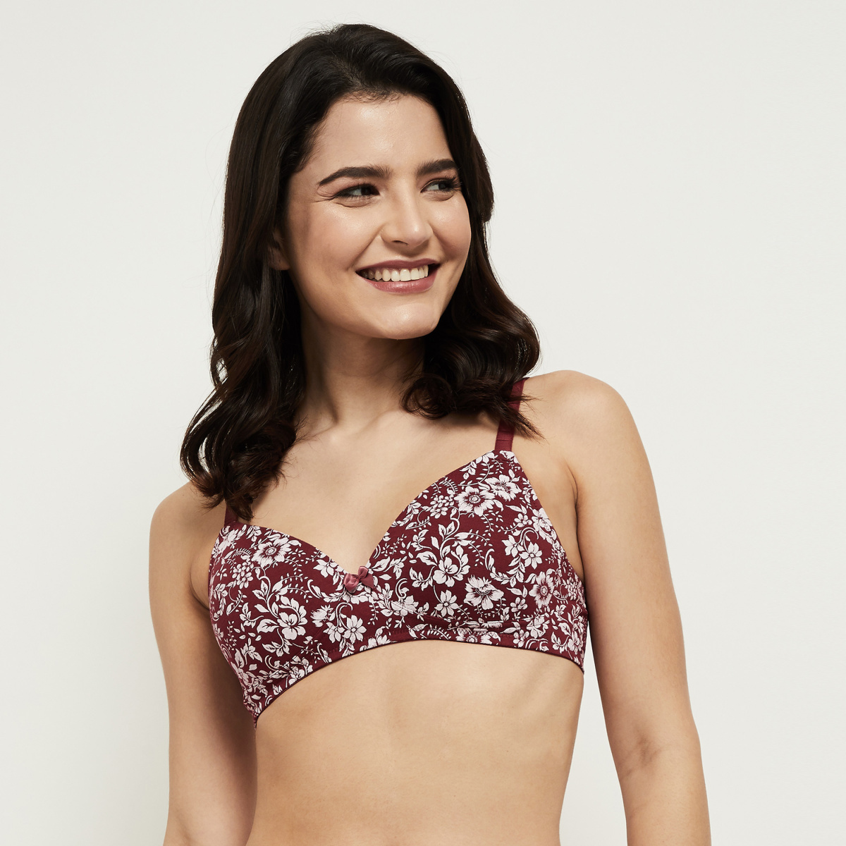 MAX Printed Non-Wired Full Coverage Padded Bra