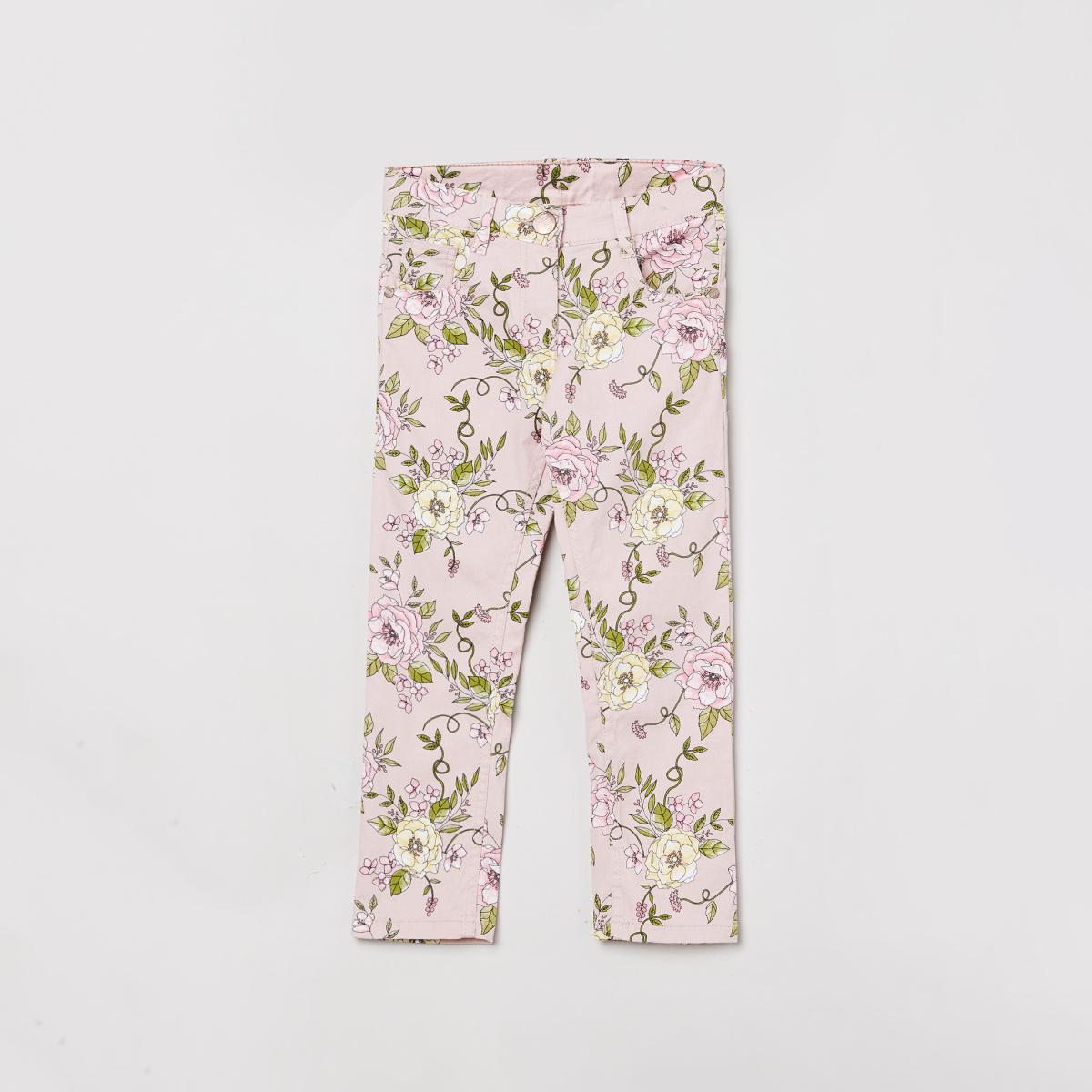 MAX Floral Print Full-Length Trousers