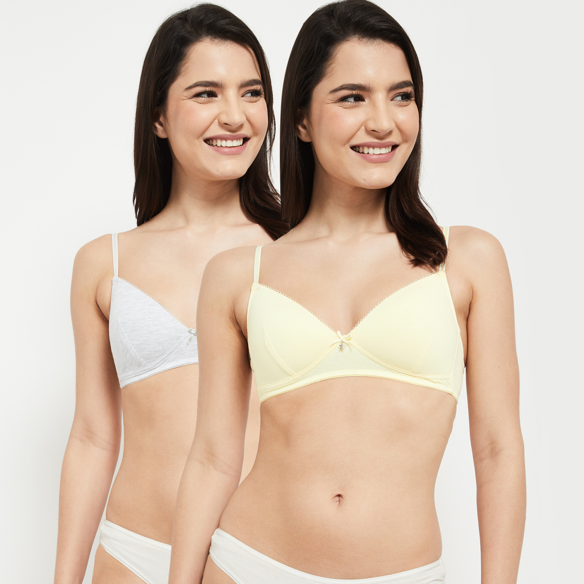 MAX Solid Padded T-shirt Bra - Pack of 2