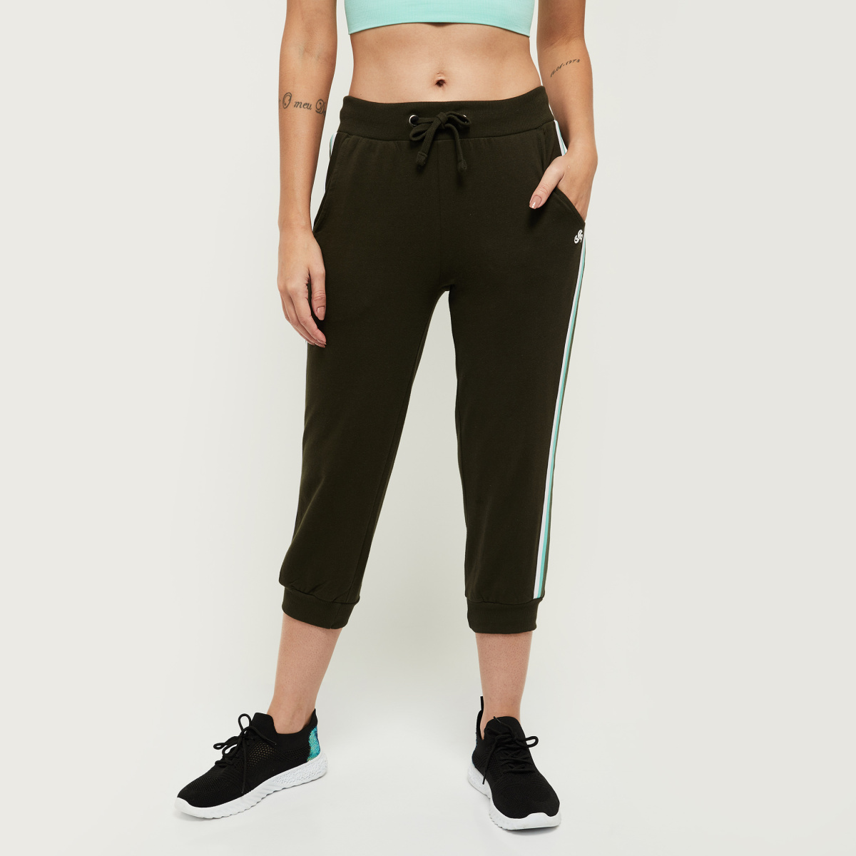 MAX Solid Joggers with Tape Detail