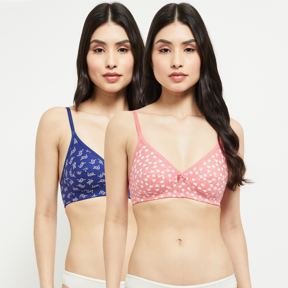 MAX Printed Soft-Cup Bra- Pack of 2