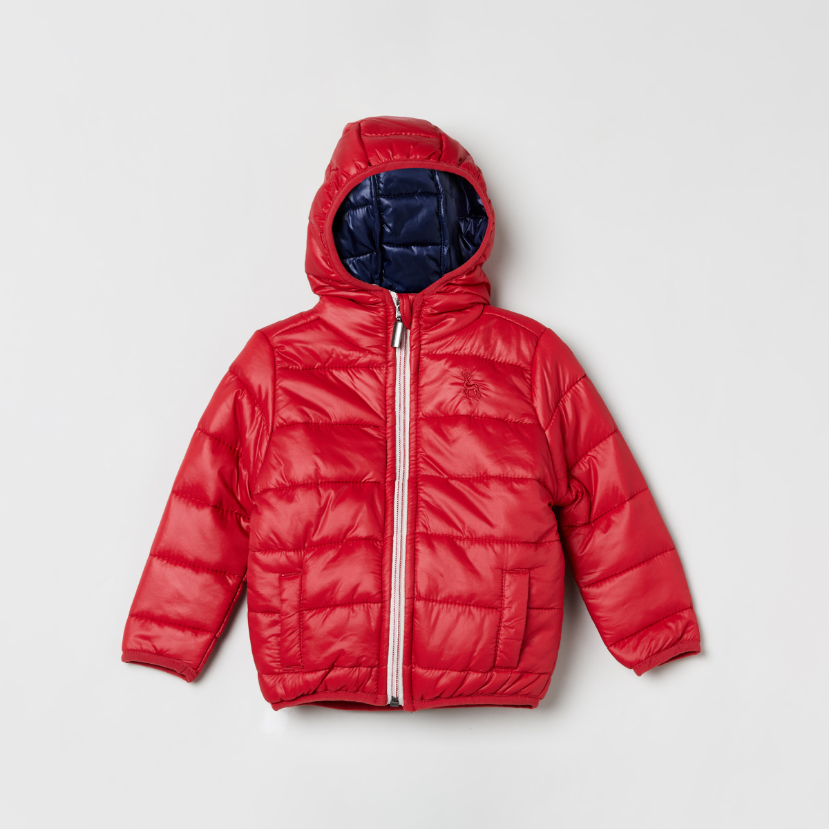 MAX Solid Quilted Hooded Jacket