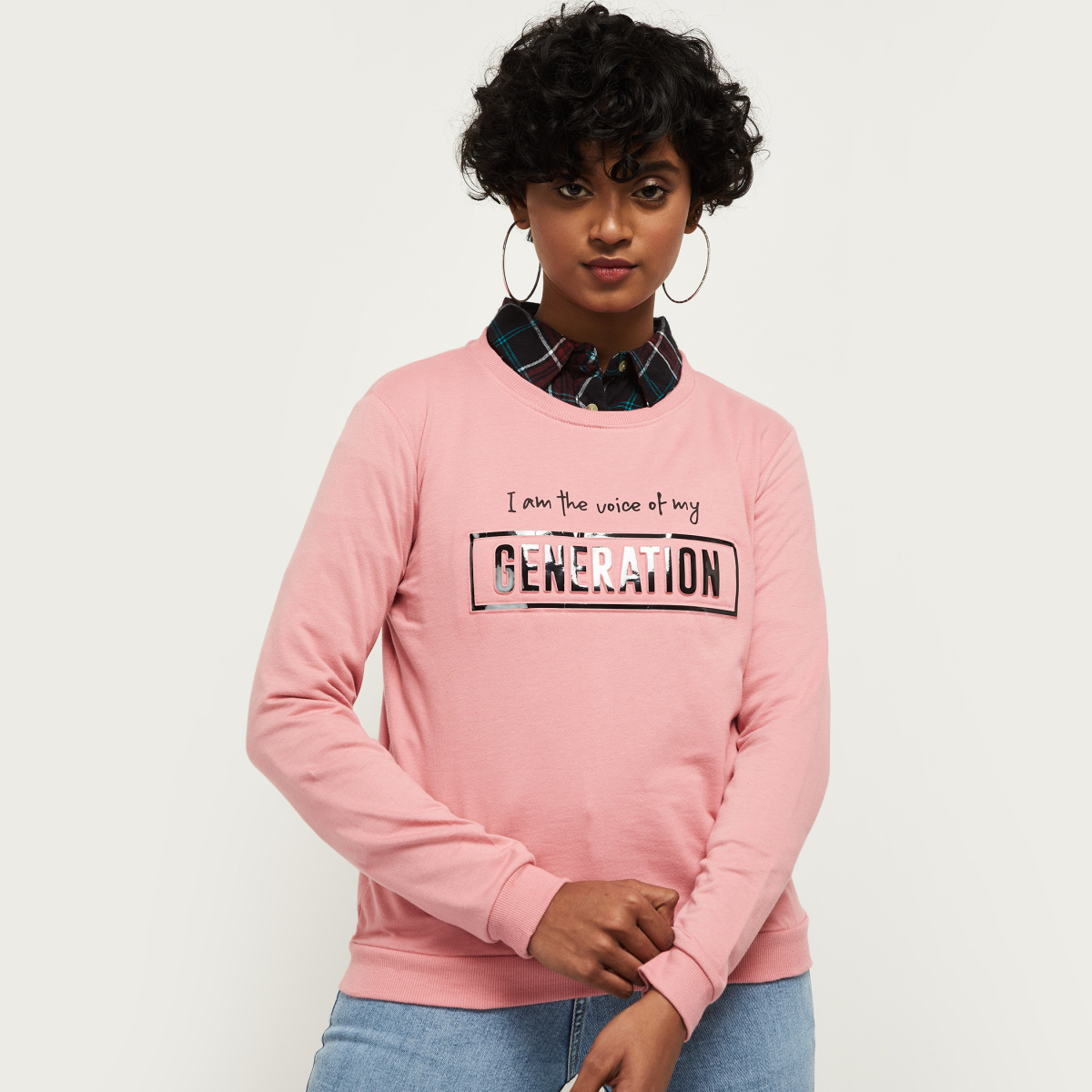 MAX Women Printed Regular Fit Sweatshirt