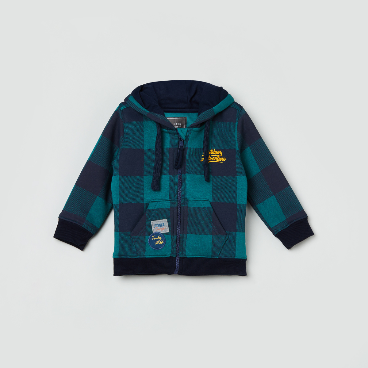 MAX Checked Hooded Sweastshirt