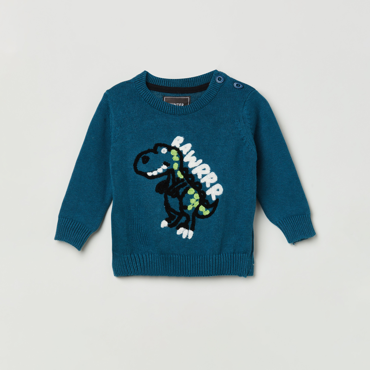 MAX Embroidered Crew Neck Sweater