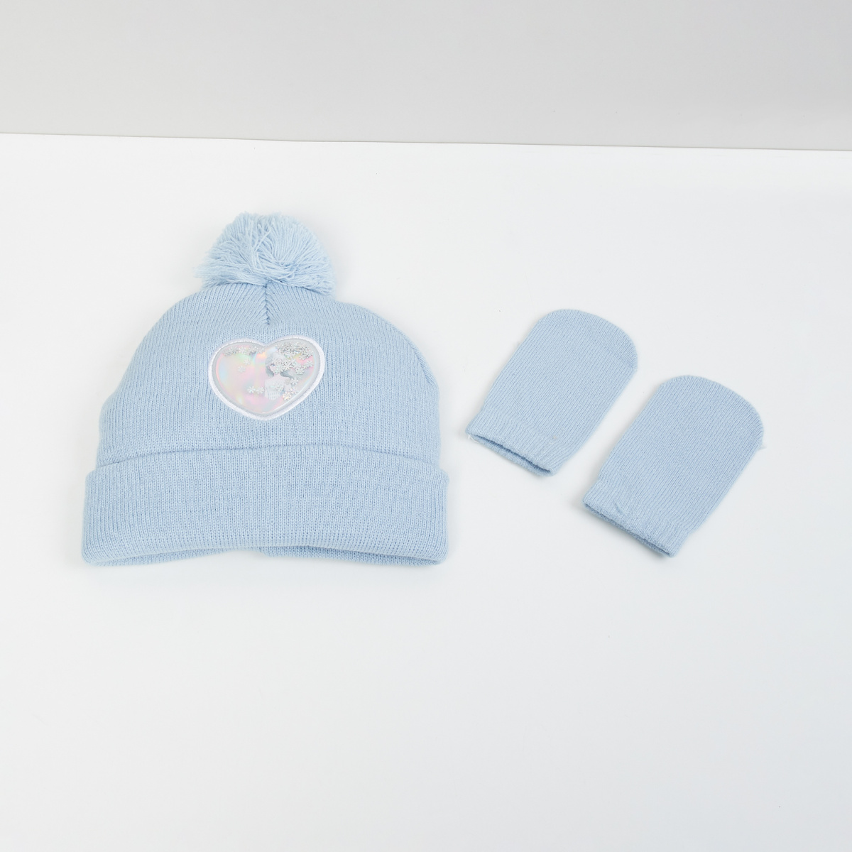 MAX Appliqued Beanie with Mittens
