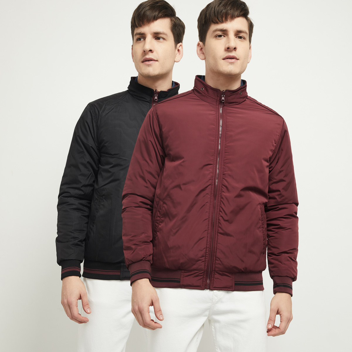 MAX Solid Reversible Puffer Jacket