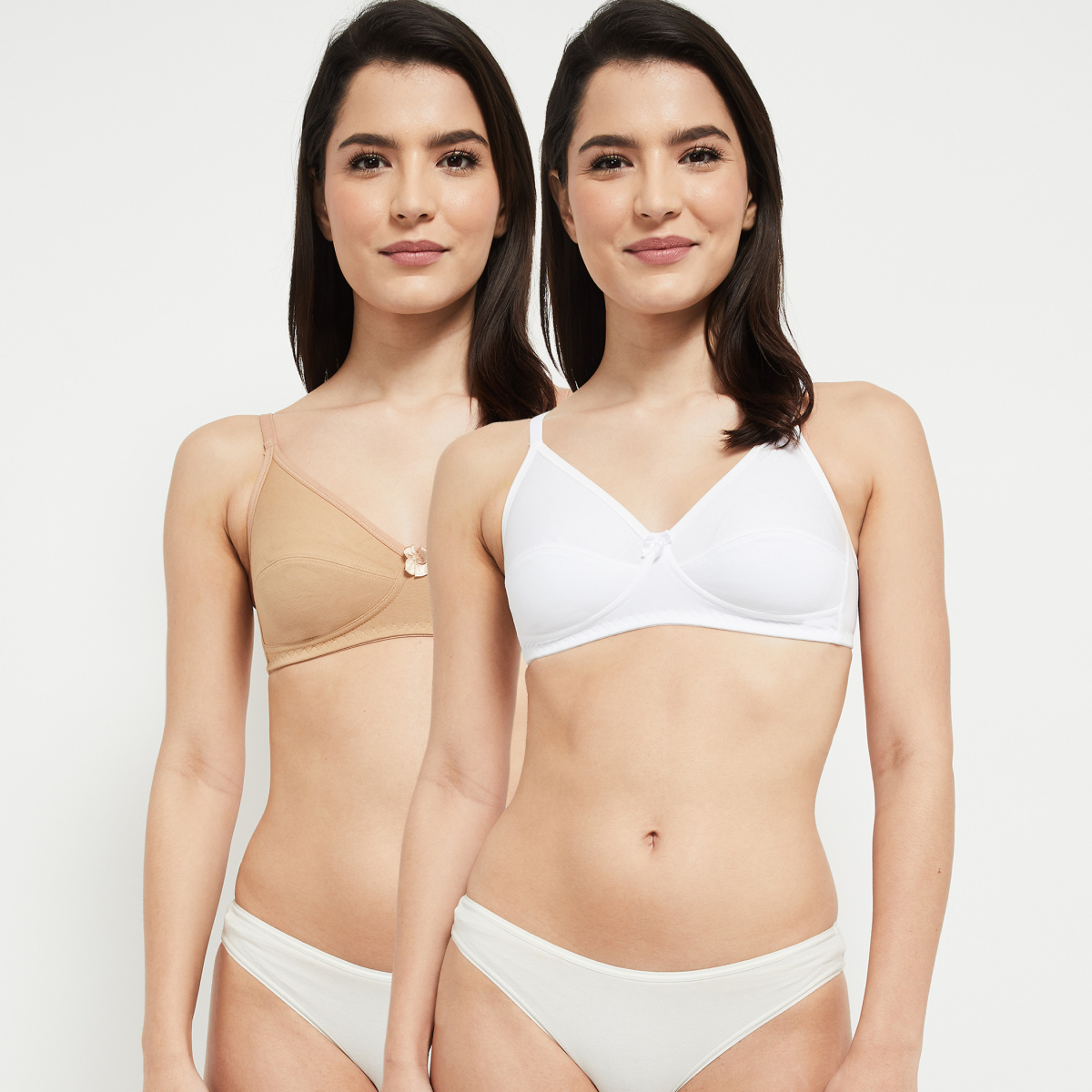 MAX Solid Soft Cup T-shirt Bra - Pack of 2