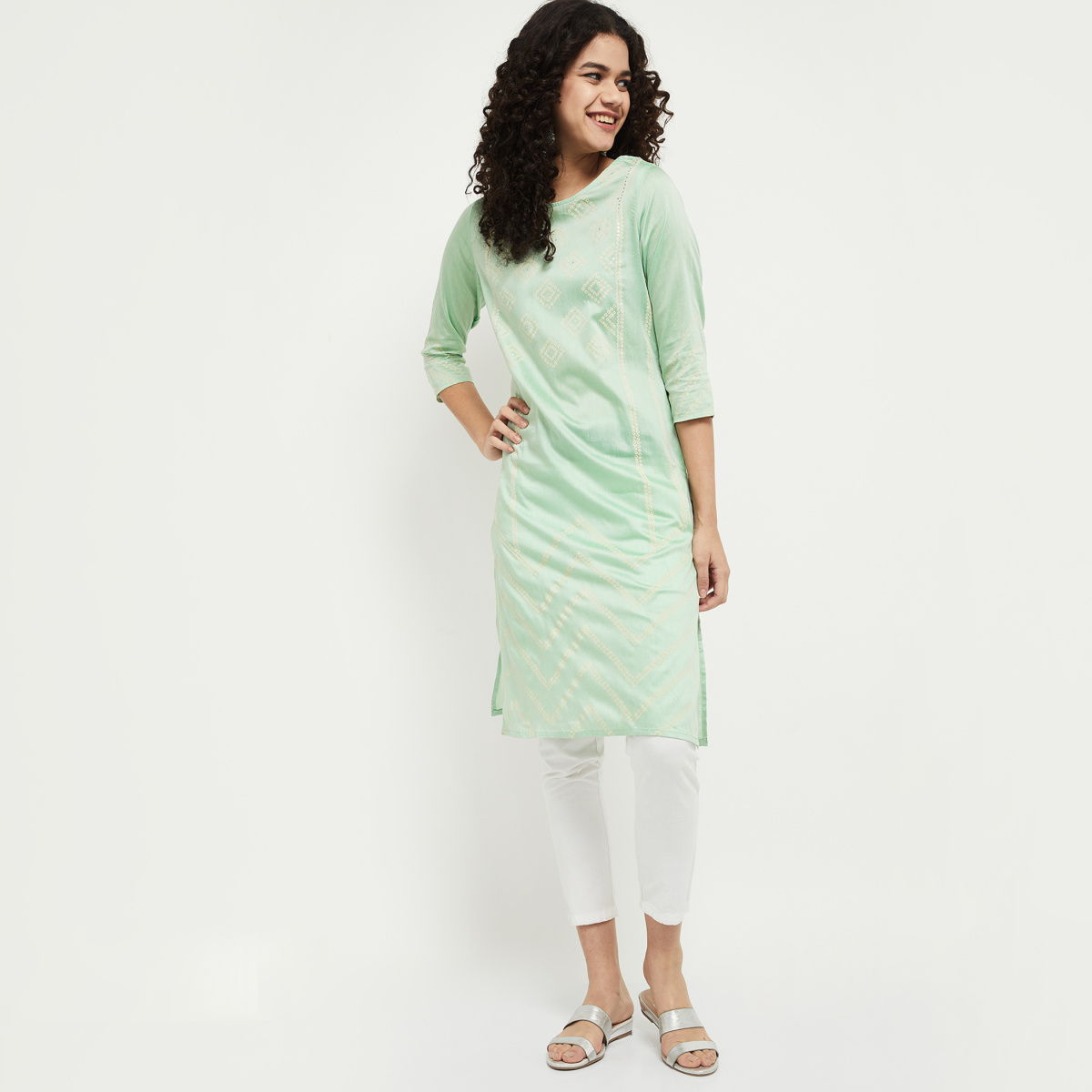 Women's Ethnic Wear | Fashion Fashion | kurta, fashion | Look your gorgeous  best this Onam in beautiful printed tiered kurtas from Max. Shop the look  starting at Rs. 349 from your