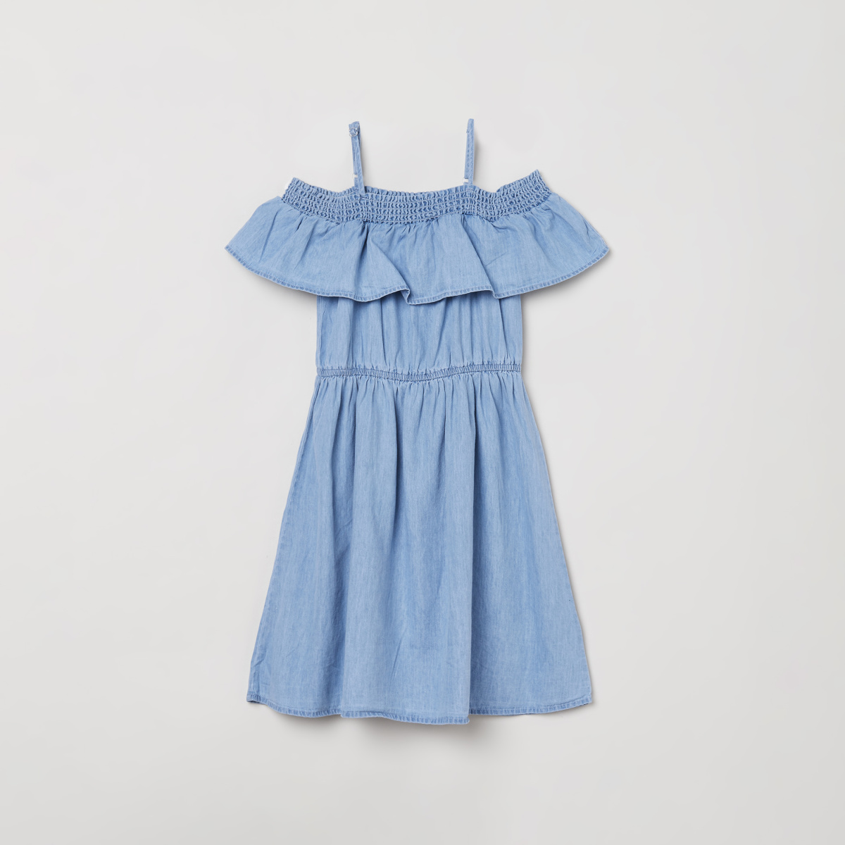 Buy Aeropostale Cold Shoulder Chambray Dress - NNNOW.com