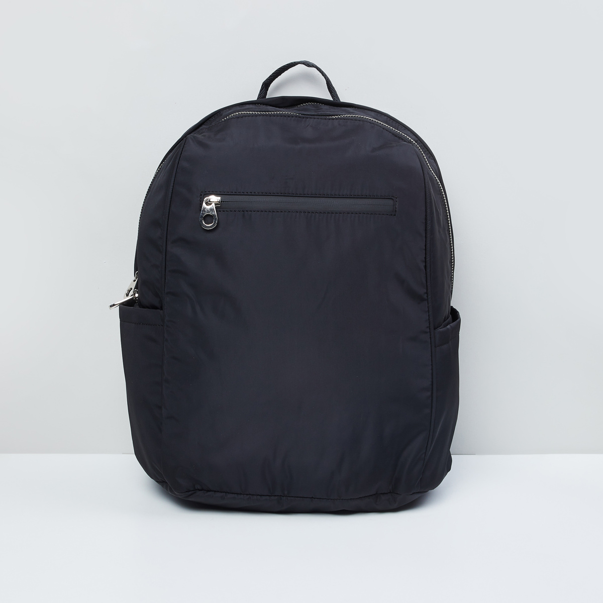 MAX Solid Zip-Closure Backpack