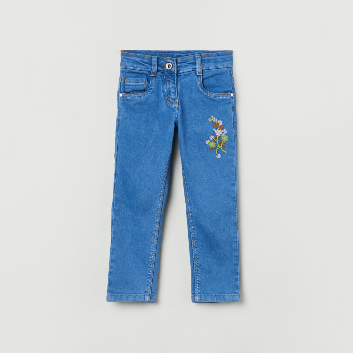 MAX Embroidered Slim Fit Jeans