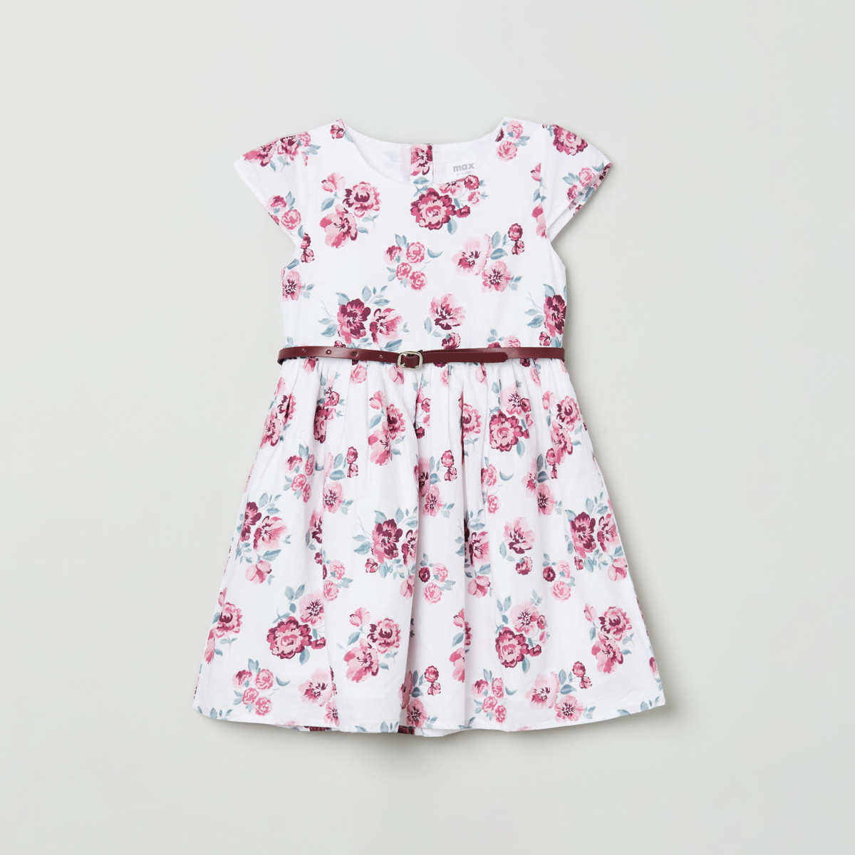 MAX Floral Printed A-Line Dress