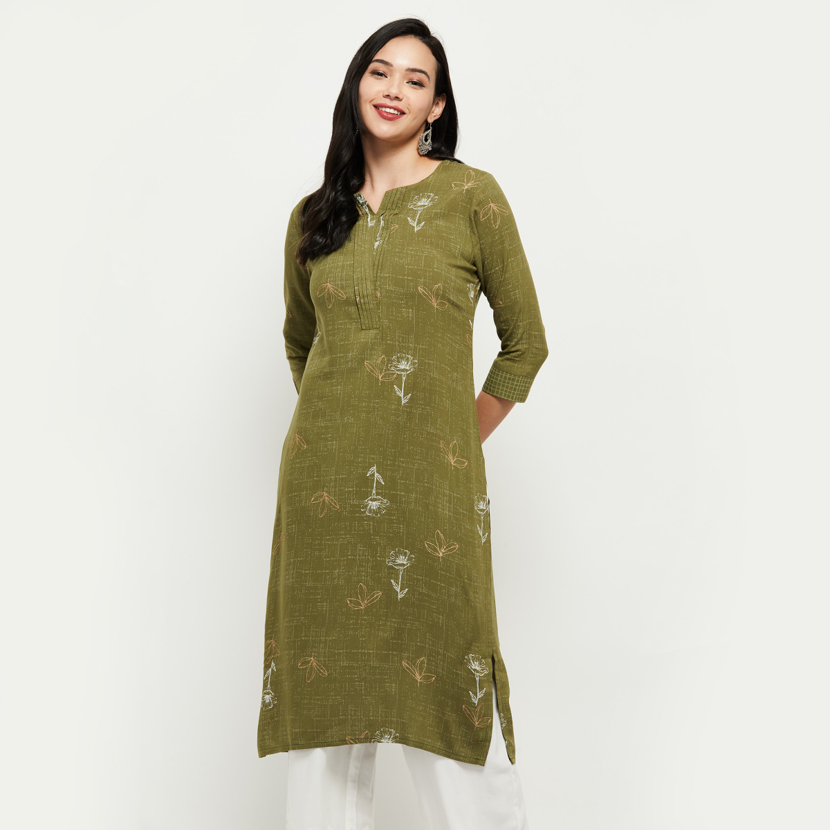 Buy online Women's A-line Kurta from Kurta Kurtis for Women by Span for  ₹679 at 62% off | 2024 Limeroad.com