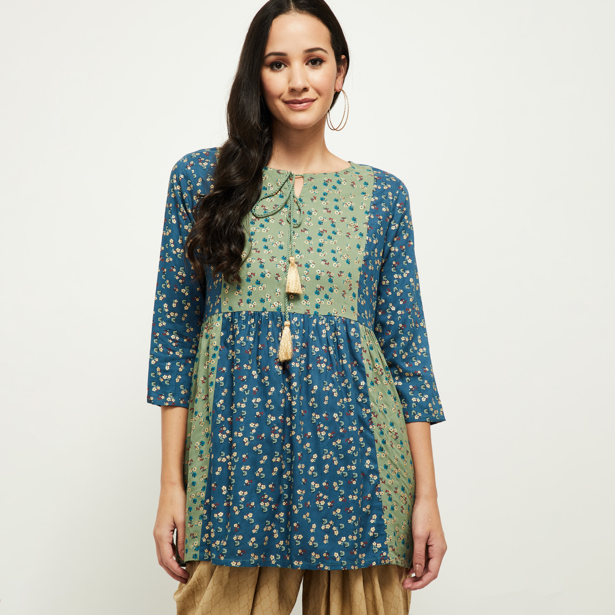 MAX Floral Printed A-Line Tunic
