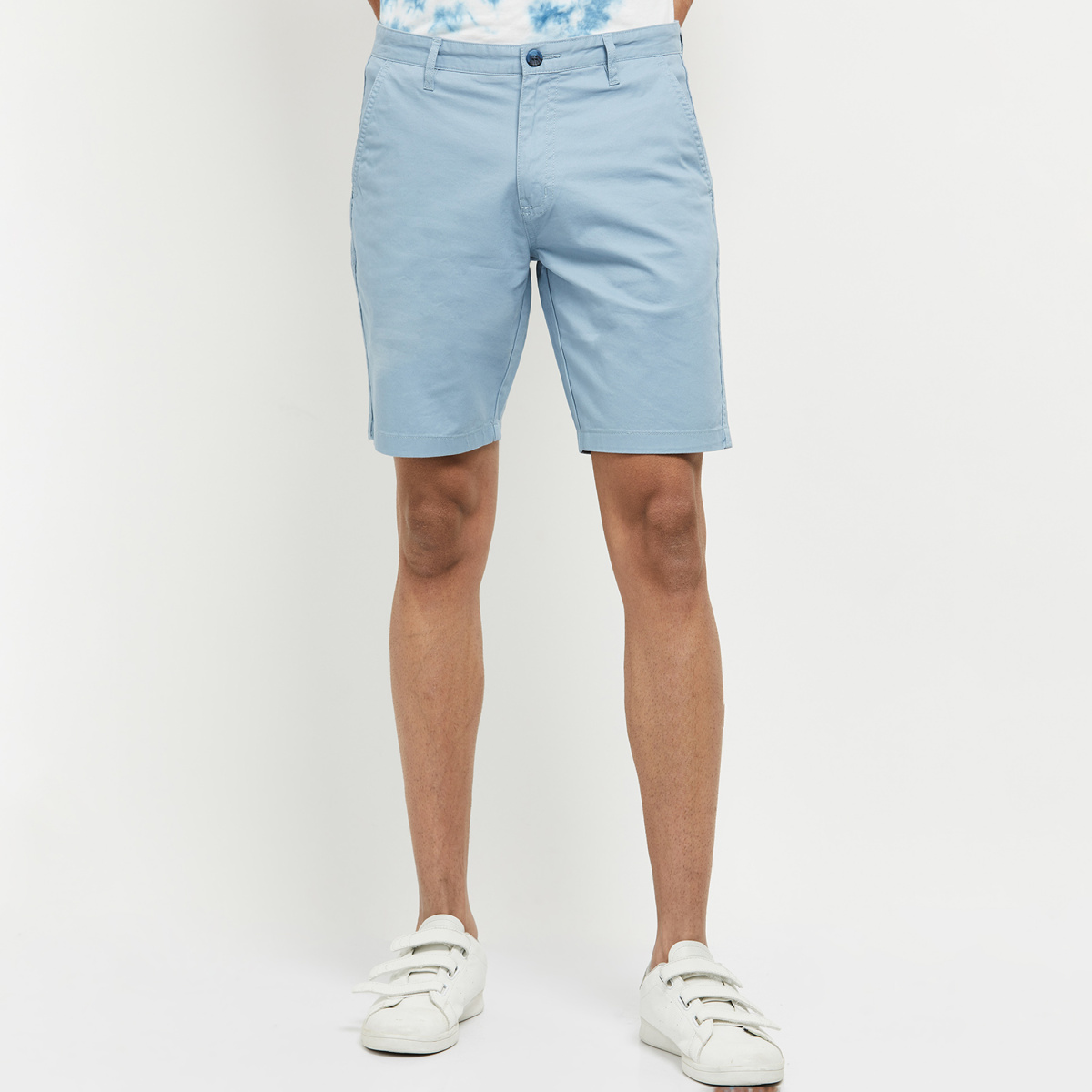 MAX Solid Woven Casual Shorts