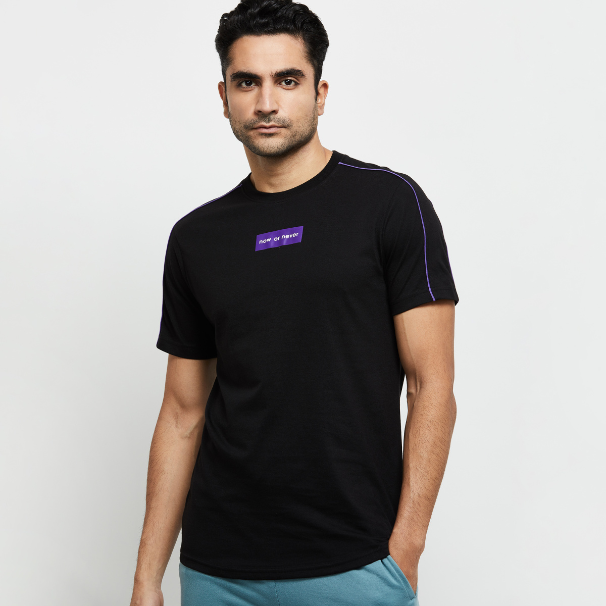MAX Printed Slim Fit Sports T-shirt