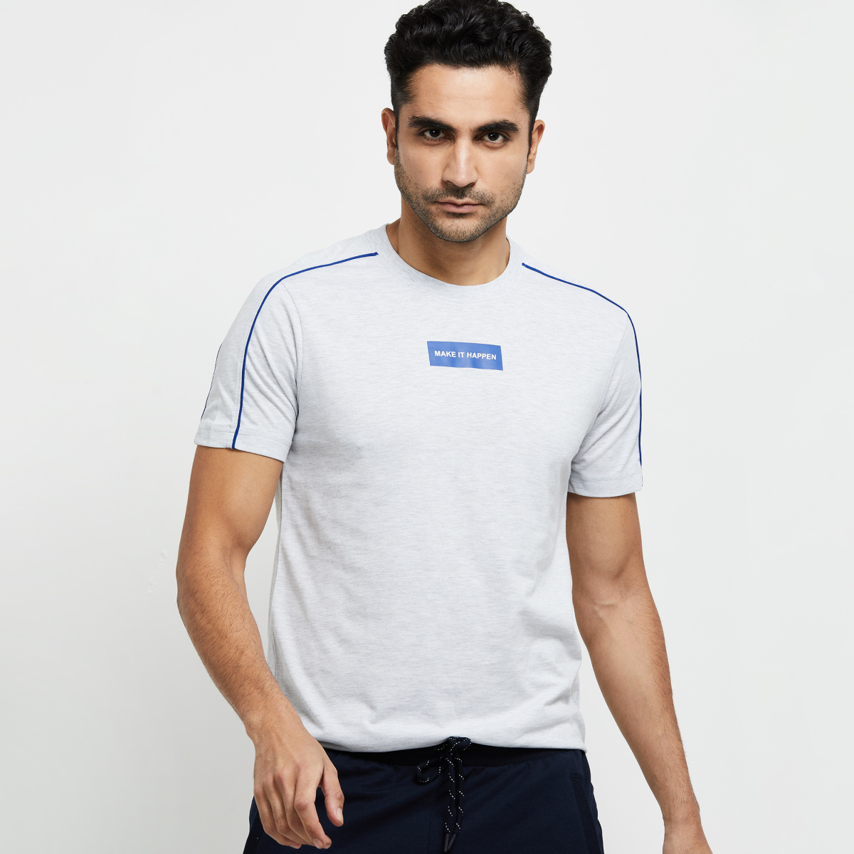 MAX Printed Slim Fit Sports T-shirt