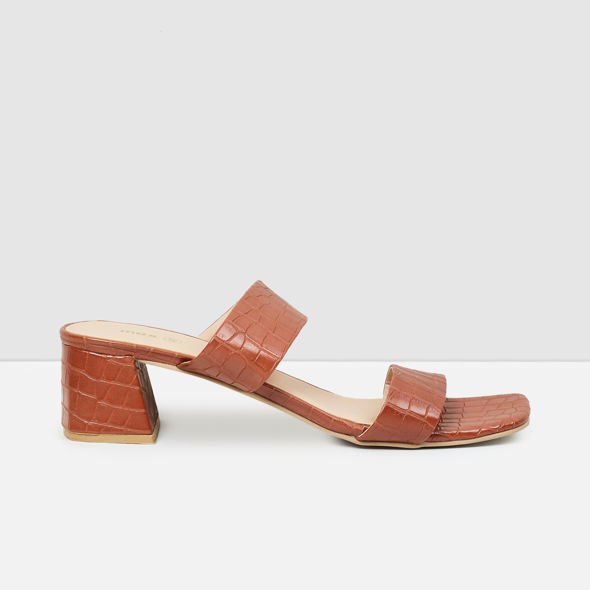 HADYN Brown Crocodile Sandal | Women's Designer Sandals – Steve Madden