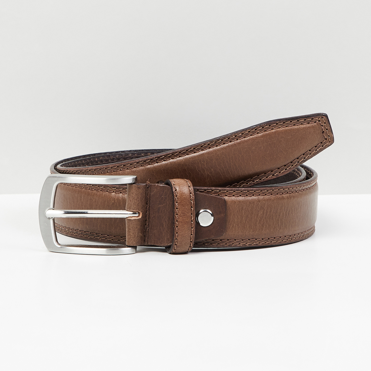 MAX Solid Leather Formal Belt